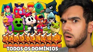 SÓ PARO DE JOGAR QUANDO LIBERAR TODOS OS DOMÍNIOS LENDÁRIOS!! BRAWL STARS