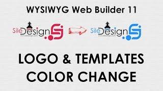 WYSIWYG Web Builder 11 - Logo & Template Color Change