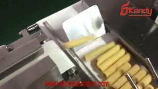 Wafer roll feeding and packing line