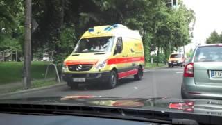 Anfahrt Klinikum Chemnitz NEF & RTW FEUERWEHR