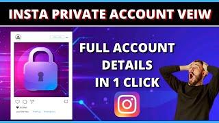Insta Private Account veiw  | How To Hack Instagram  | Instagram Private Account ki details dekhe
