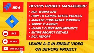 DevOps Project Management Tools - Jira & Confluence || Complete Understanding of DevOps Projects