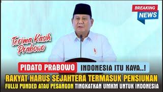 RESMI..! PRABOWO UMUMKAN STRATEGI KESEJAHTERAAN RAKYAT TERMASUK GAJI PENSIUNAN DIUBAH KE PESANGON