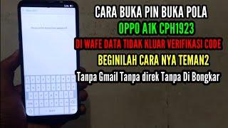 Cara Buka pin Oppo A1k Tanpa Gmail Tanpa Tanpa Code Verifikasi  Begini lah Cara nya