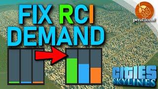 Fix for low or no RCI Demand Cities: Skylines residential, commercial, industry tutorial | Guide #7