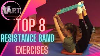 Resistance Band Workout for dancers and gymnasts / Theraband exercises for back Thera band ćwiczenia