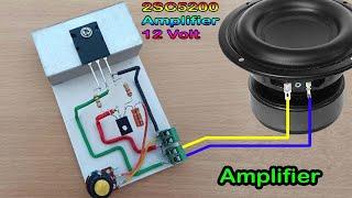 DIY 2SC5200 Powerful Bass Amplifier 12v || Simple & Powerfull