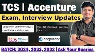 TCS NQT Interview | Accenture Exam, Interview Result Updates | All Queries Live Session | 2024-2022