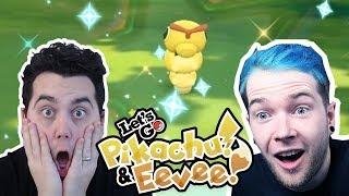 DANTDM vs aDRIVE! SHINY RACE in Pokemon Let's GO Pikachu and Eevee!
