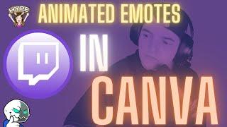 How to create animated emotes in Canva