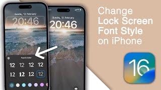 How to Change Lock Screen Font Style on iPhone [iOS 16]