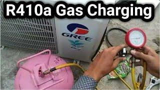 How to check refrigerant gas pressure in split AC and refilling freon gas