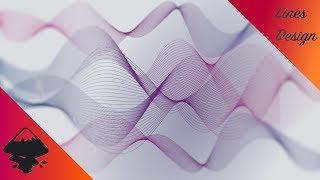 Beautiful lines design with Inkscape | Blend tool short tutorial