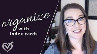 Index Card Organization System - Get organized with index cards