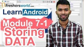 Learn Android - Module 7-1 II Storing Data using shared preferences