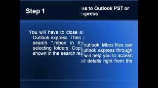 How to import mbox file to MS Outlook pst?