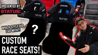 NEW CUSTOM STATUS RACING SEATS FOR WRX RALLY BUILD #RutsAndGuts