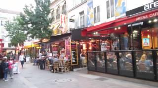 Bar/Cafe district in Paris, France Sep 2016