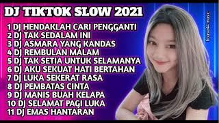 DJ TIK TOK SLOW 2021 || DJ HENDAKLAH CARI PENGGANTI - LELAH KAKI MELANGKAH || DJ TAK SEDALAM INI