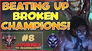 Maxske's Ekko | BEATING UP BROKEN CHAMPIONS! | JOURNEY TO GRANDMASTERS AS EKKO! #8