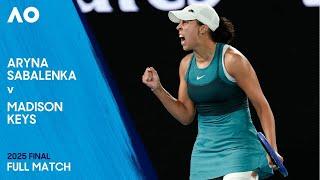 Aryna Sabalenka v Madison Keys Full Match | Australian Open 2025 Final