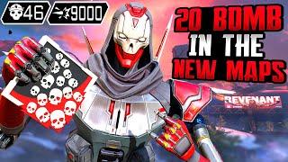 ABSOLUTELY INSANE 46 KILLS & 9000 DAMAGE IN THE NEW MAPS WITH REVENANT (Apex Legends Gameplay)