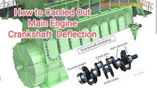 How to Carried Out Main Engine Crankshaft Deflection @pinoyseamakinista12