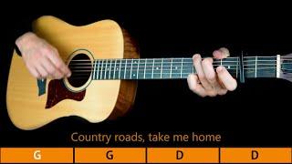 TAKE ME HOME COUNTRY ROADS - PLAY ALONG