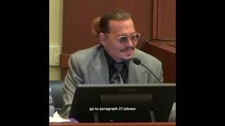 Johnny Depp being aboss  again at the trial # shorts