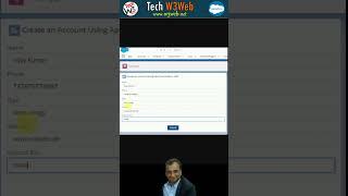 How to Insert a Account Record in LWC | #shorts #youtubeshorts #shorts #w3web