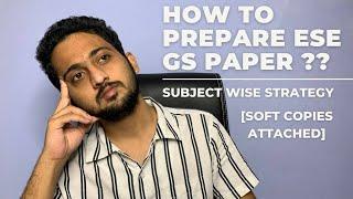 ESE GS PREPARATION STRATEGY || ESE Prelims 2022 || AJAY D, AIR 26, ESE 2020