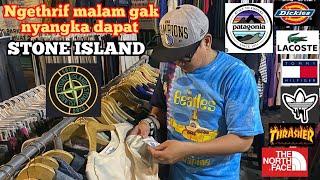 Ngethrift malam di pasar senen,gak nyangka dapat crewneck STONE ISLAND