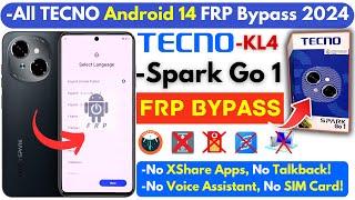 Tecno Spark Go 1 FRP Bypass Without PC -All Tecno Android 14 Frp Google Account -Apps Not Working!