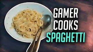 arikirino cooks spaghetti