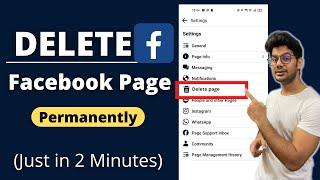 Facebook Page Kaise Delete Kare | How To Delete Facebook Page Permanently (Easiest Way)