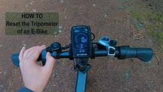 How to Reset the Tripometer of Your E-Bike? - Clearing a Trip Meter of an Engwe Electric Bike