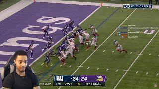 FlightReacts To New York Giants vs. Vikings | 2022 Super Wild Card Weekend Game Highlights!