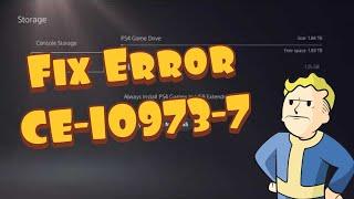 How To Fix PS5 Error CE-109737-7