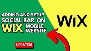 How To Add and set up a Social Bar on Wix Mobiel Website