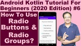 Radiogroup And Radio Button In Android Studio | Android Kotlin Tutorial #6