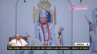 Lagos Monarch, the Paramount ruler Isolo, Osolo of Isolo Oba Kabiru Agbabiaka, passes on at 64!!