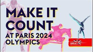 Make it count at Olympic Games Paris 2024