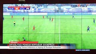 Nonton Bareng Timnas Indonesia vs Jepang di Pendopo Kabumian