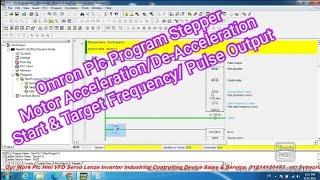 Omron Plc Program Stepper Motor Acceleration/De-Acceleration/Start & Target Frequency/ Pulse Output