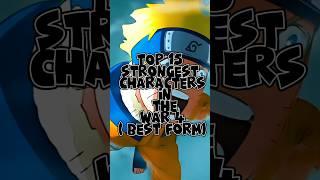 Top 15 strongest characters in ninja war 4 #naruto