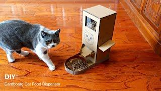How to Make Tom Cat Food Dispenser from Cardboard– DIY Cardboard Cat Dispenser Crafts