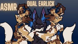 [Furry ASMR] Wild Dog And His Clone Licks Your Ears (Dual INTENSE Ear Licking, 3dio Mic)