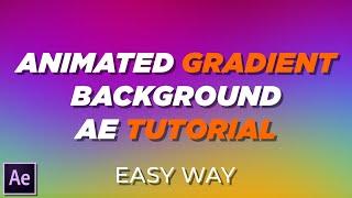 Smooth Gradient Background Tutorial | After Effects | Gradients Tutorial | Free Download