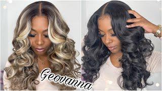 New! Lays FLATTER / BETTER  Outre Synthetic SleekLay Part Lace Front Wig - Geovanna |HairSoFlyShop