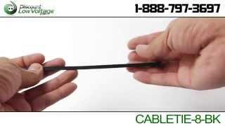 8" Black Cable Ties (50lbs Rated) | Discount-Low-Voltage